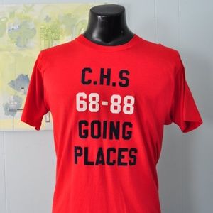 80s Vintage Tshirt CHS Class of 1968 1988 Reunion